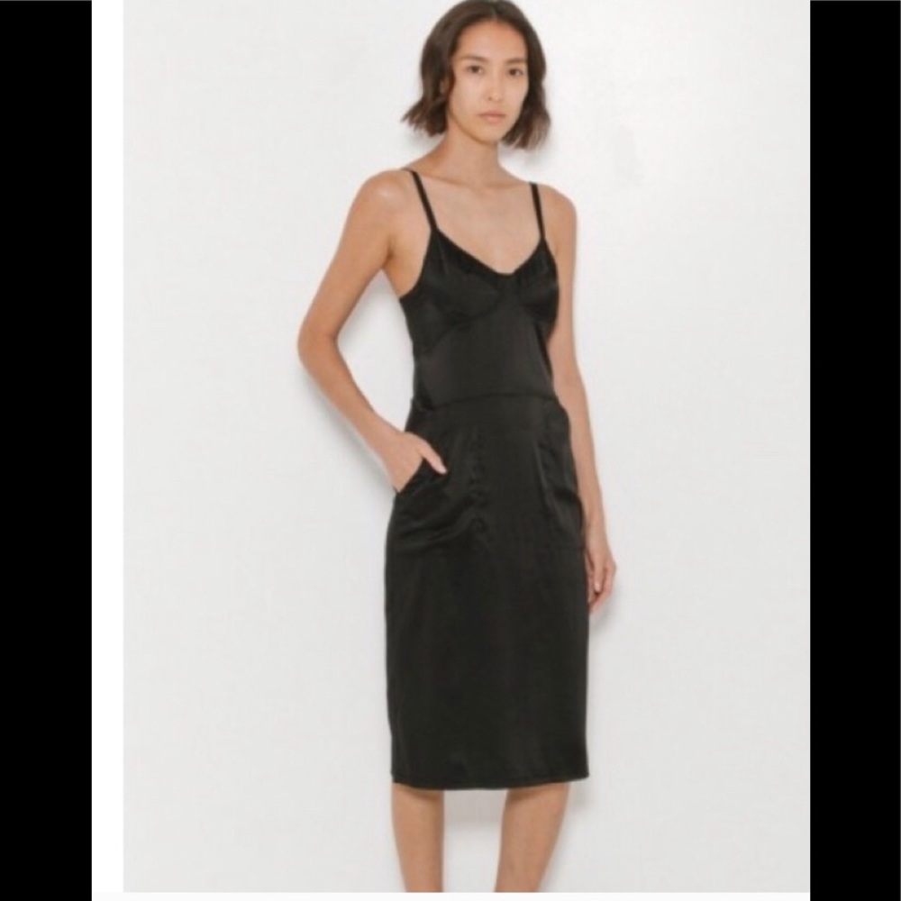 Raquel Allegra satin dress.